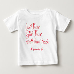 Liebe, die sie verwischt haben, geben ihnen Oma Fu Baby T-shirt