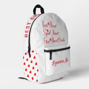 Liebe, die sie verwischt haben, geben ihnen Oma Fu Bedruckter Rucksack