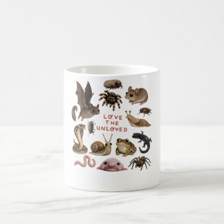 Liebe die Unbeliebten, Süße verrückte Tier T-Shirt Kaffeetasse