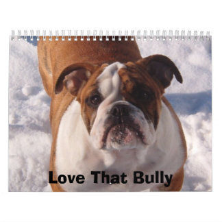 Liebe diese Bulldogge Calander Kalender