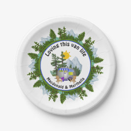 LIEBE DIESEN VAN LIFE Personalisiert CARAVAN Campe Pappteller