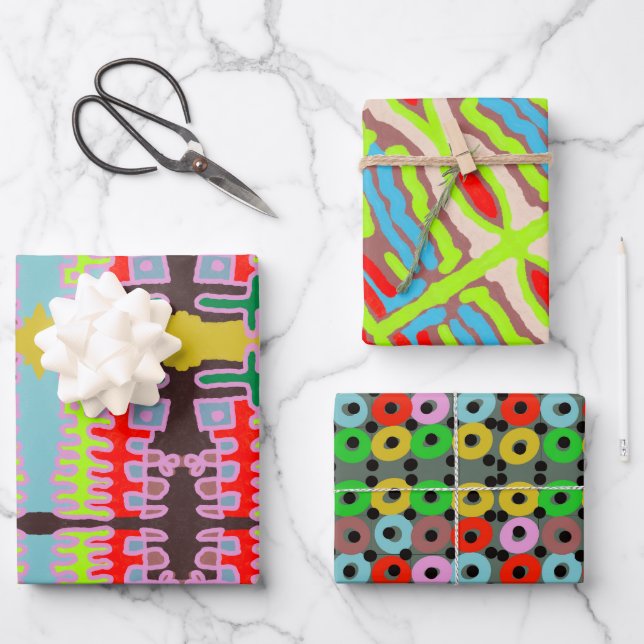 LIEBE DIESER FARBEN FARBEN ZUSAMMEN MIT DEM WRAPPI GESCHENKPAPIER SET (Vorderseite)