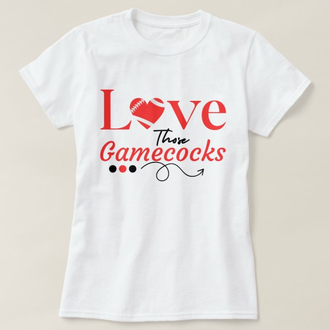 Liebe dieser Gamecocks Football Spirit, Südvibe T-Shirt (Design vorne)