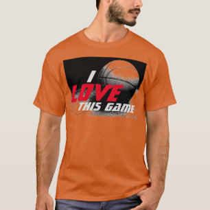 Liebe Dieses Spiel Basketball Pop Kunst T-Shirt
