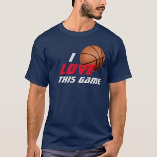 Liebe Dieses Spiel Basketball T-Shirt