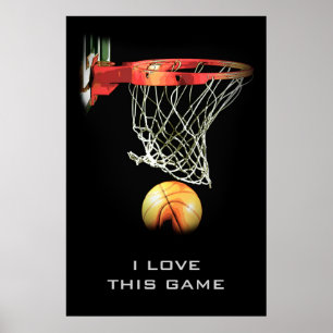 Liebe Dieses Spiel erreicht Basketball-Poster Poster