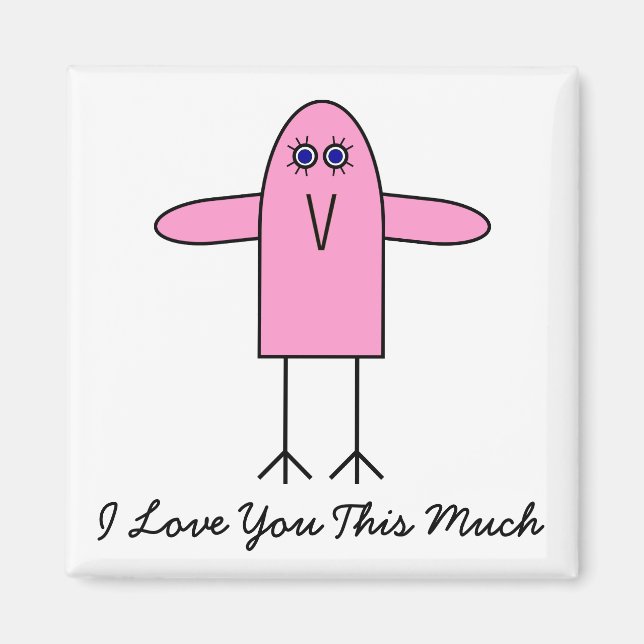 Liebe dir so viel magnet (Vorne)