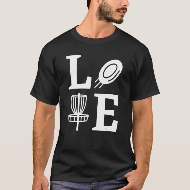 Liebe Disc Golf  Disc Golf T-Shirt (Vorderseite)