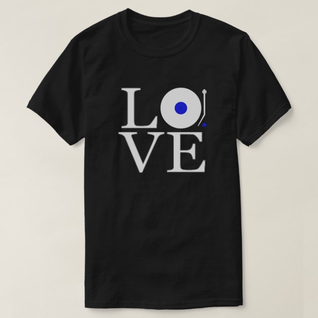 Liebe Disk Jockey Shirt (Design vorne)