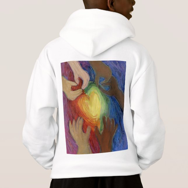 Liebe Diversity Art DEI Hoodie (Rückseite)