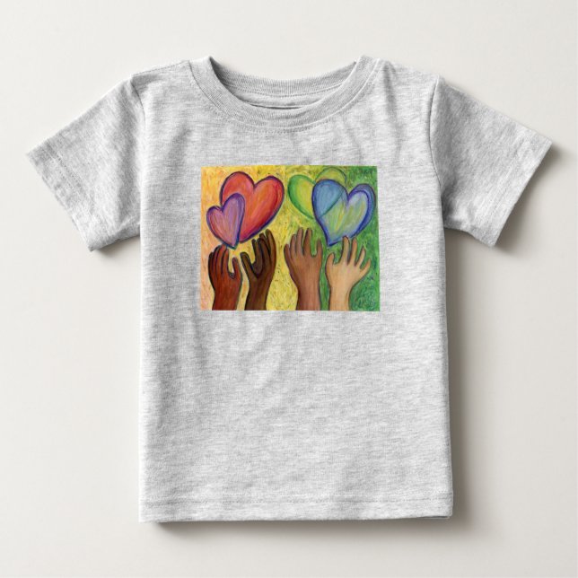 Liebe Diversity Kunst - Shirts nach Maß (Vorderseite)
