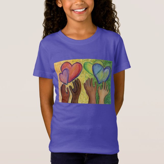 Liebe Diversity Kunst - Shirts nach Maß (Vorderseite)