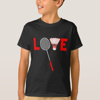 Liebe Dminton Retro Dminton Lover Gegenwart T-Shirt