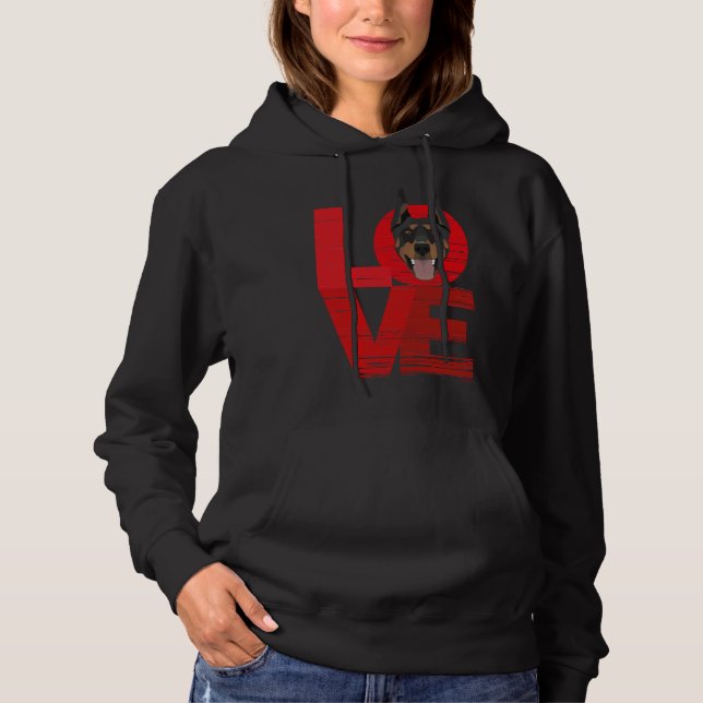 Liebe Doberman 189 Hoodie (Vorderseite)