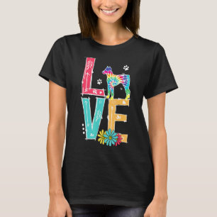 Liebe Dobermann Pinscher Tie Dye Dobermann Pinsche T-Shirt