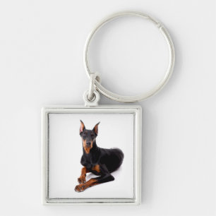 Liebe Dobermann Pinscher Welpen Hund Schlüsselanhä Schlüsselanhänger