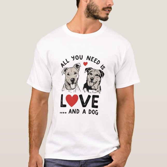 Liebe Dog Life T-Shirt (Vorderseite)