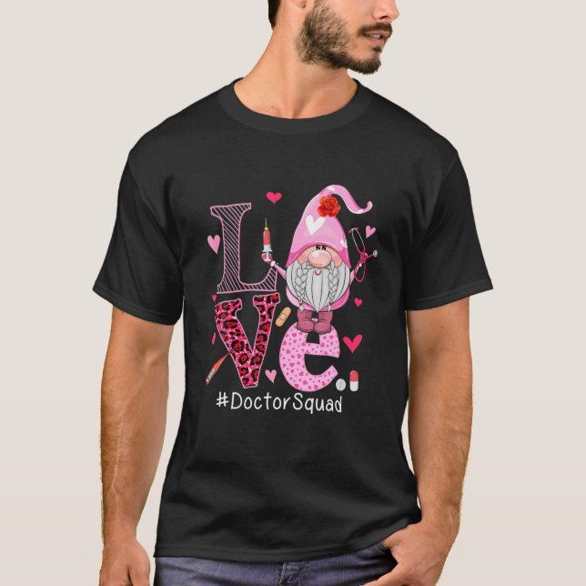 LIEBE Doktor Squad Niedlich glückliche Valentinsta T-Shirt (Vorderseite)