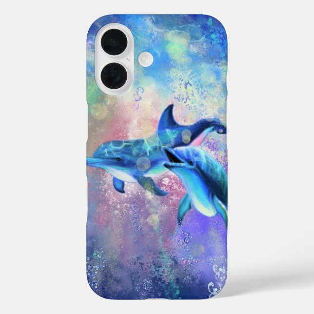 Liebe Dolphin Case-Mate iPhone Hülle (Rückseite)