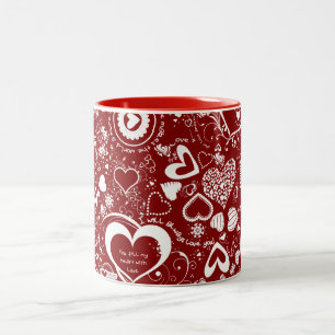 Liebe Doodles Kaffee Tasse