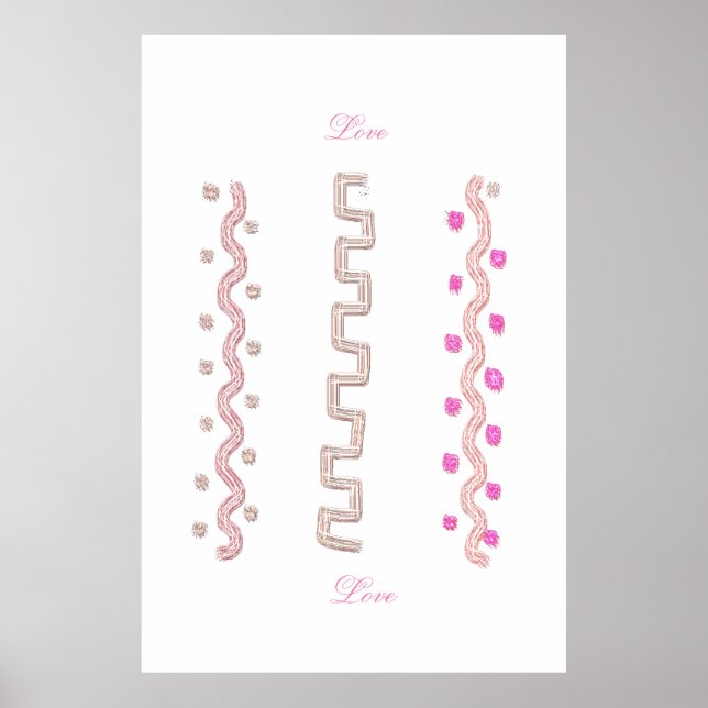 Liebe Doodles Poster (Vorne)