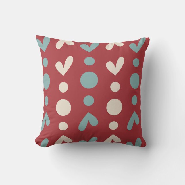 Liebe Dots and Stripes Pillow Kissen (Vorderseite)