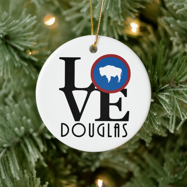 LIEBE Douglas Wyoming Keramik Ornament (Baum)