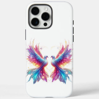 Liebe Dove Birds iPhone 16 Pro Max Hülle