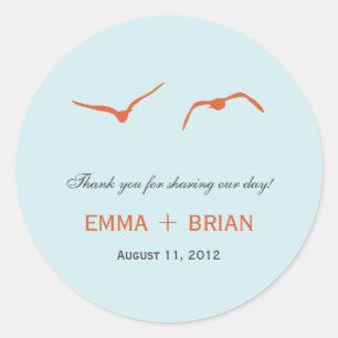 Liebe Doves Gefallen Sticker /Umschlag Aufkleber -