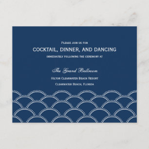 Liebe Doves Wedding Cards - Marine Begleitkarte