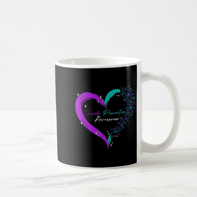 Liebe Dragonfly Suizidprävention Bewusstsein Kaffeetasse (Rechts)