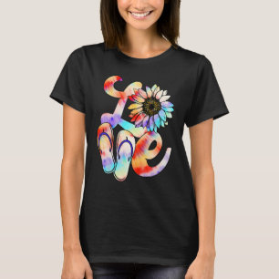 Liebe Drehe Flop-Saison Sommerzeit Matching Vacati T-Shirt