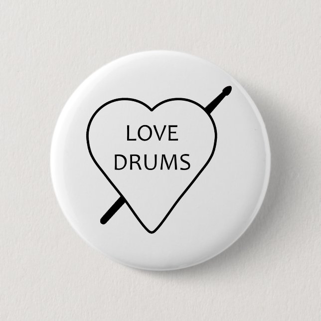 Liebe Drums Button (Vorderseite)