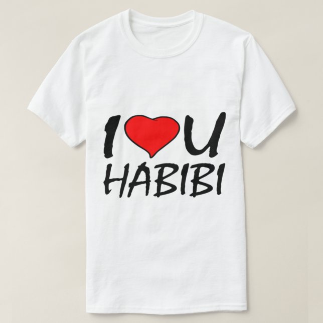 Liebe du habibi T-Shirt (Design vorne)