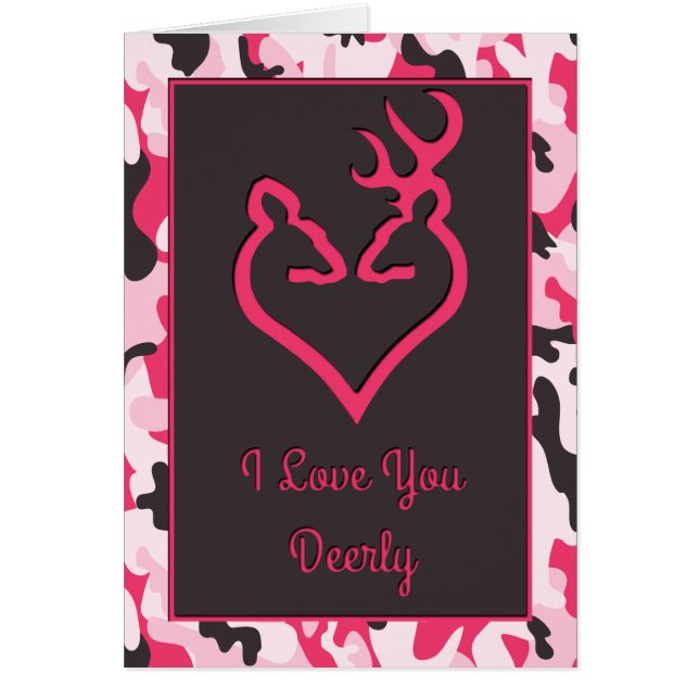 Liebe Du lieblich rosa Camouflage (Vorne)