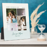 Liebe du Mama Mint Mutter Tagesgeschenk FotoCollag Fotoplatte<br><div class="desc">Genießen Sie mit dieser modernen Foto-Plakette Ihre ganz besonderen Momente. Diese individuell gestaltete Collage-Plakette aus Foto besticht durch stilvolle Farbblöcke und Typografie mit einem Minz- & Grünfarbenthema. Personalisieren Sie die Fotos und den Text. Perfektes Geschenk für den Tag der Mutter.</div>