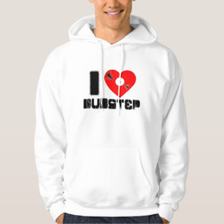 Liebe dubstep Vinylherz Hoodie