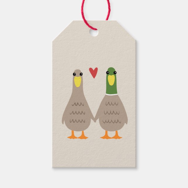 Liebe Ducks Geschenkanhänger (Vorderseite)