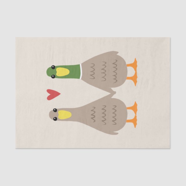 Liebe Ducks Seidenpapier (Vorderseite)