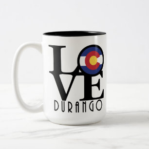 LIEBE Durango Colorado 15oz Zweifarbige Tasse
