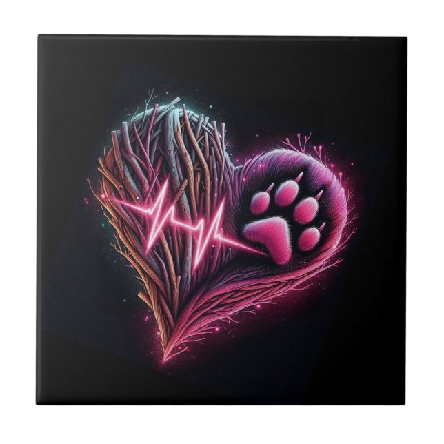 Liebe durch Ihr Haustier Fliese (Vorderseite)