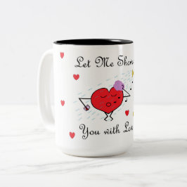 Liebe Dusche Zweifarbige Tasse