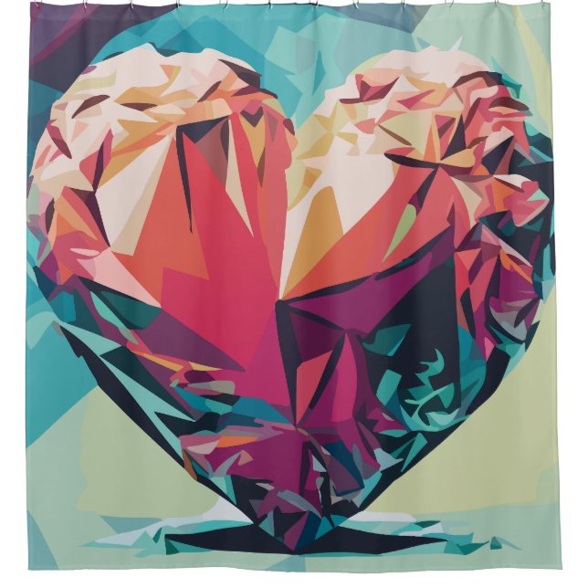 Liebe Duschvorhang (Vorderseite)