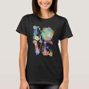 Liebe Earth Day 2022 90er Vintag Recycelnd Kids Wo T-Shirt