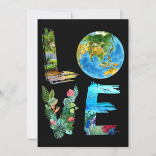 Liebe Earth Kids Earth Day Einladung