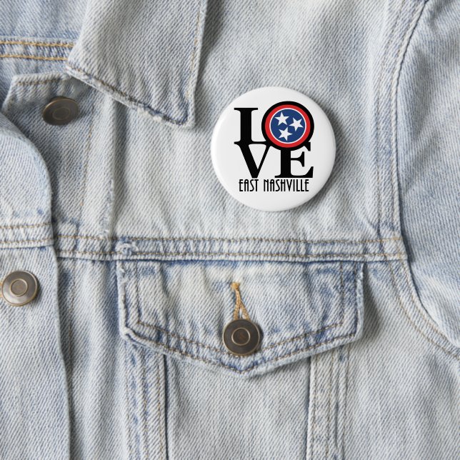LIEBE East Nashville Tennessee Button (Beispiel)