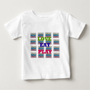 Liebe Eat Play Hakuna Matata Kunstdruckerei Baby T-shirt