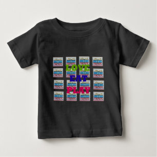 Liebe Eat Play Hakuna Matata Kunstdruckerei Baby T-shirt