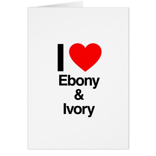 Liebe Ebony und Elfenbein (Vorne)