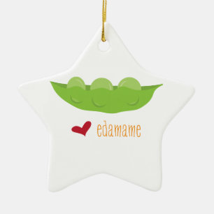Liebe Edamame Keramik Ornament
